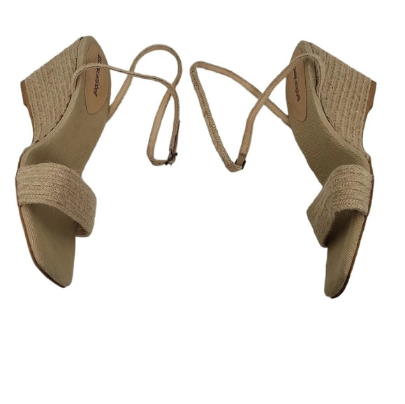 Jeffrey Campbell Women's Sailboat Ankle Strap Wedge Sandal Tan - Picture 8 of 8